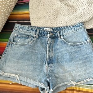 Zara high rise shorts